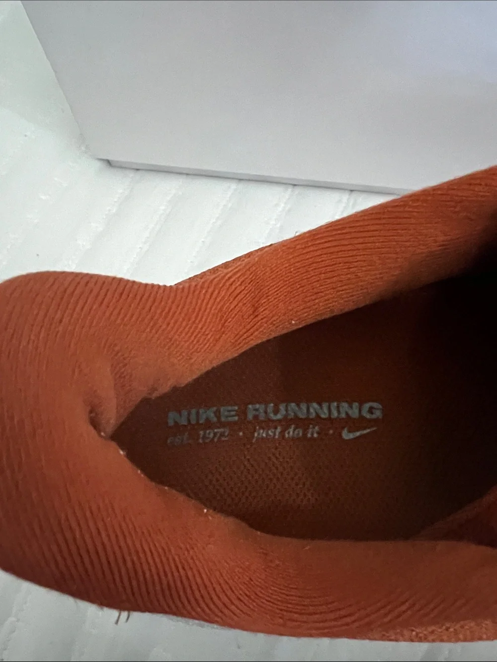Nike Men’s Athletic Shoes - Rust Orange / White
